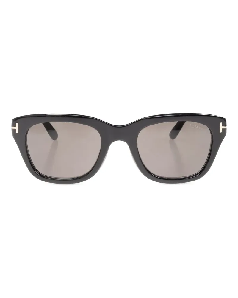 Tom Ford Sonnenbrille mit eckigem Gestell - Schwarz Schwarz