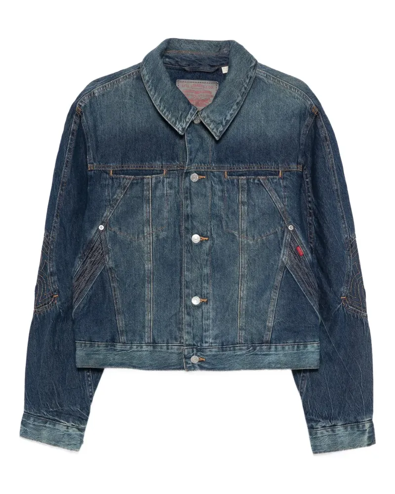 KIKO KOSTADINOV x Levi Articulate buttoned panelled jacket - Blau Blau