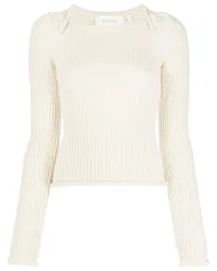 SPORTMAX Pullover mit eckigem Ausschnitt Nude