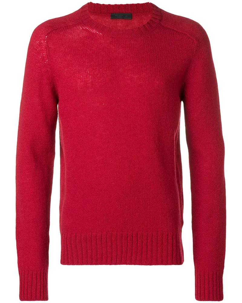 Prada Pullover mit Rundhalsausschnitt - Rot Rot