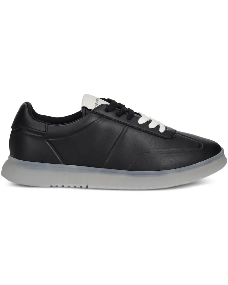 Emporio Armani Sneakers mit Schnürung - Schwarz Schwarz