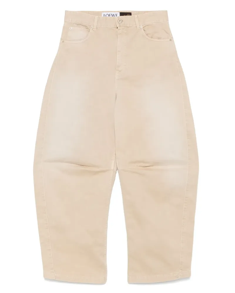 Loewe Jeans mit Anagram-Muster - Nude Nude