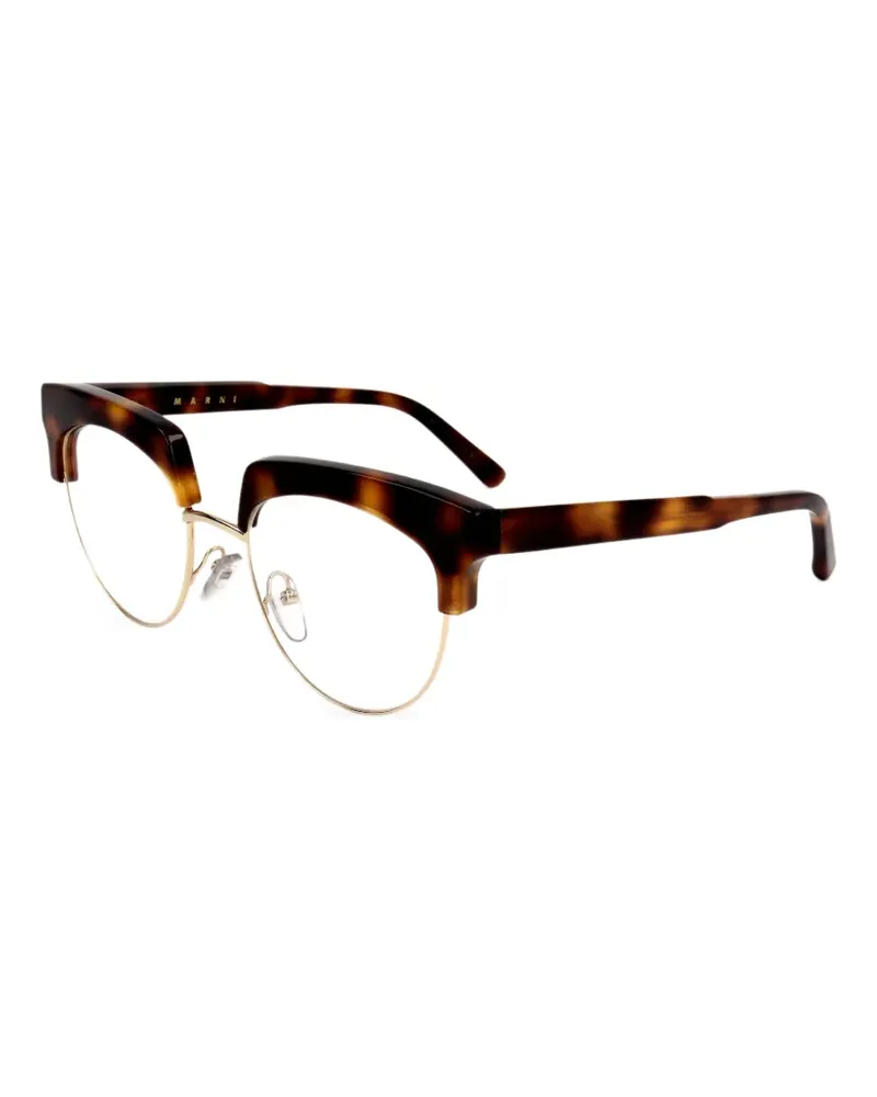 Marni Sonnenbrille in Schildpattoptik - Braun Braun