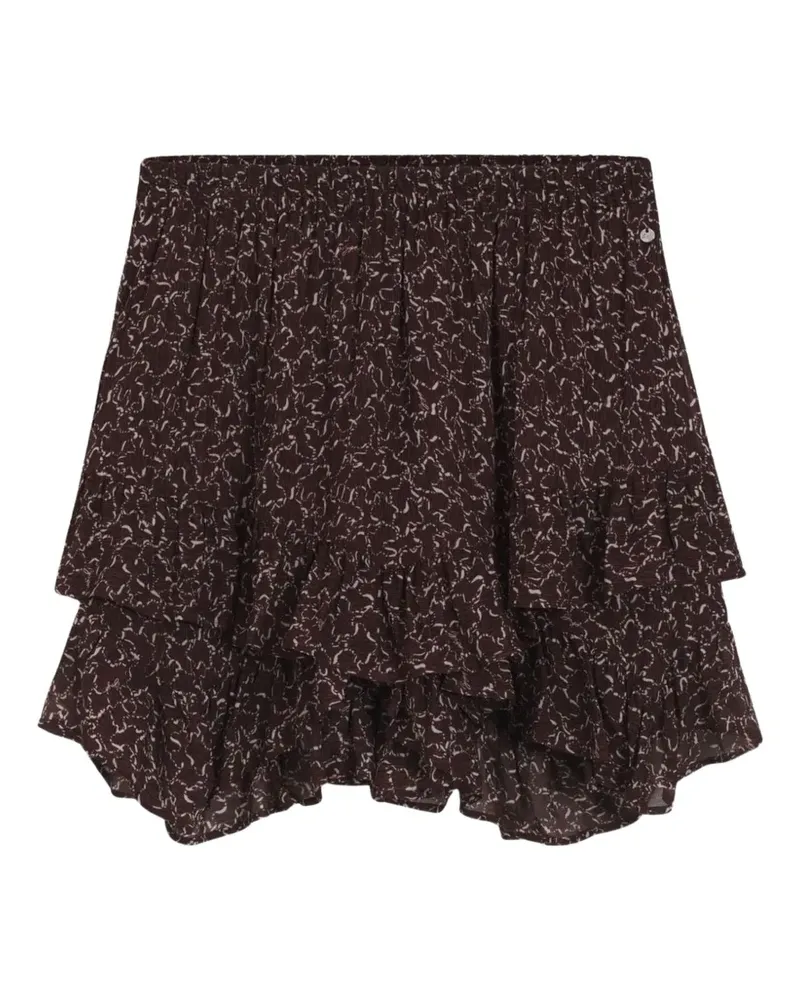 HUGO BOSS ruffled mini skirt - Rot Rot