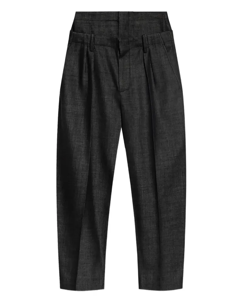 Victoria Beckham High-Waist-Hosen - Schwarz Schwarz