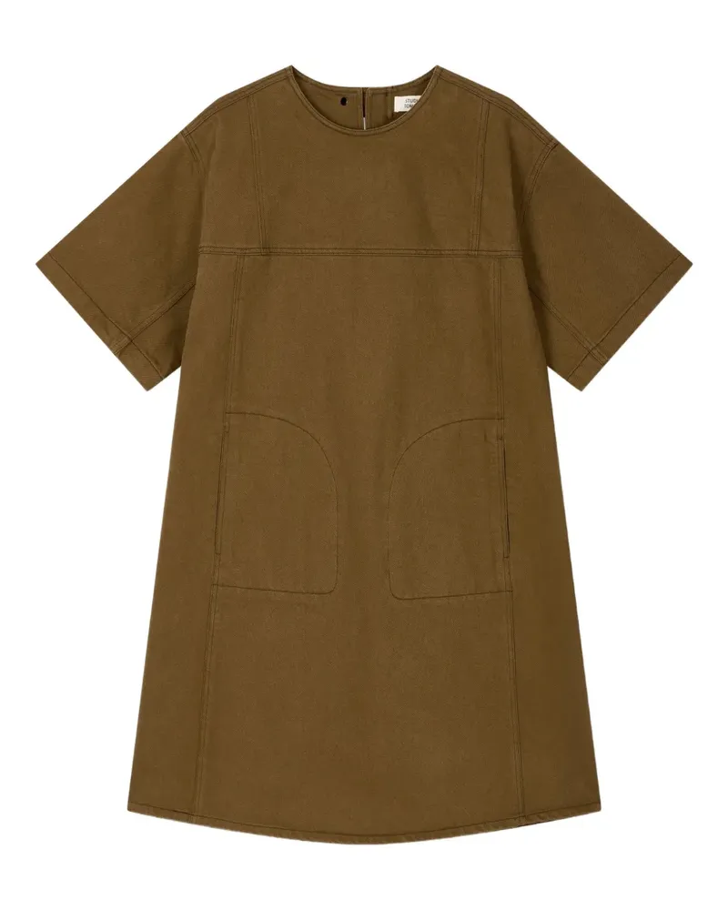 STUDIO TOMBOY Tunikakleid aus Twill - Braun Braun