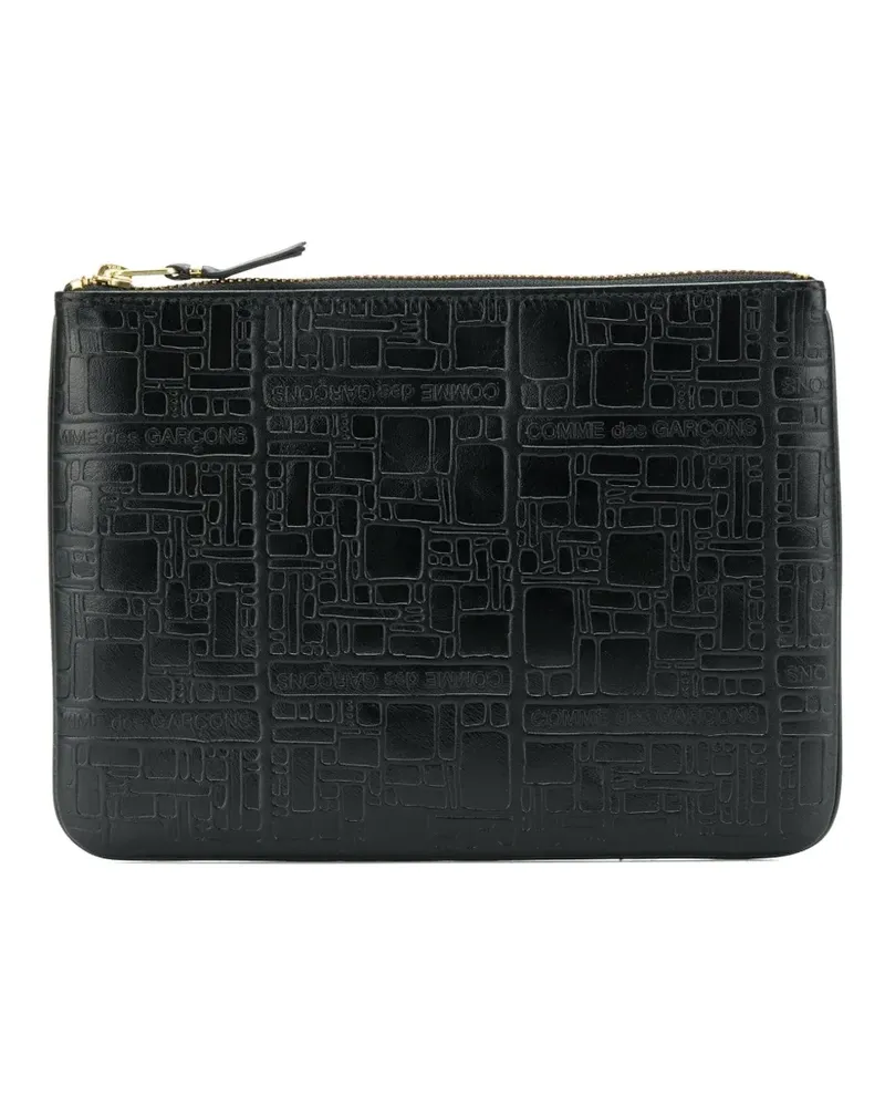 Comme des Garçons Texturiertes Etui - Schwarz Schwarz