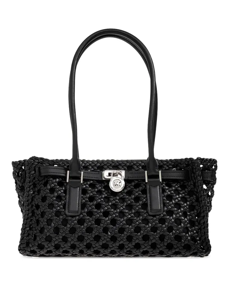Michael Kors Hamilton woven tote bag - Schwarz Schwarz