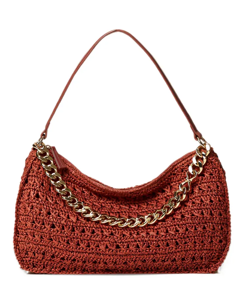 Twin-Set Gewebte Schultertasche - Braun Braun