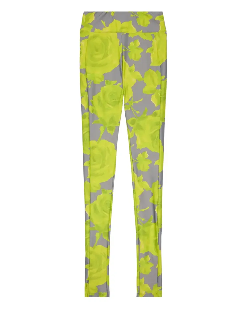 MSGM floral-print trousers - Grau Grau