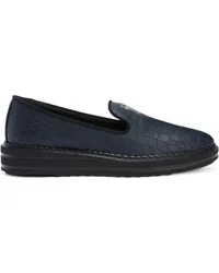 Giuseppe Zanotti Loafer mit Logo-Schild Blau