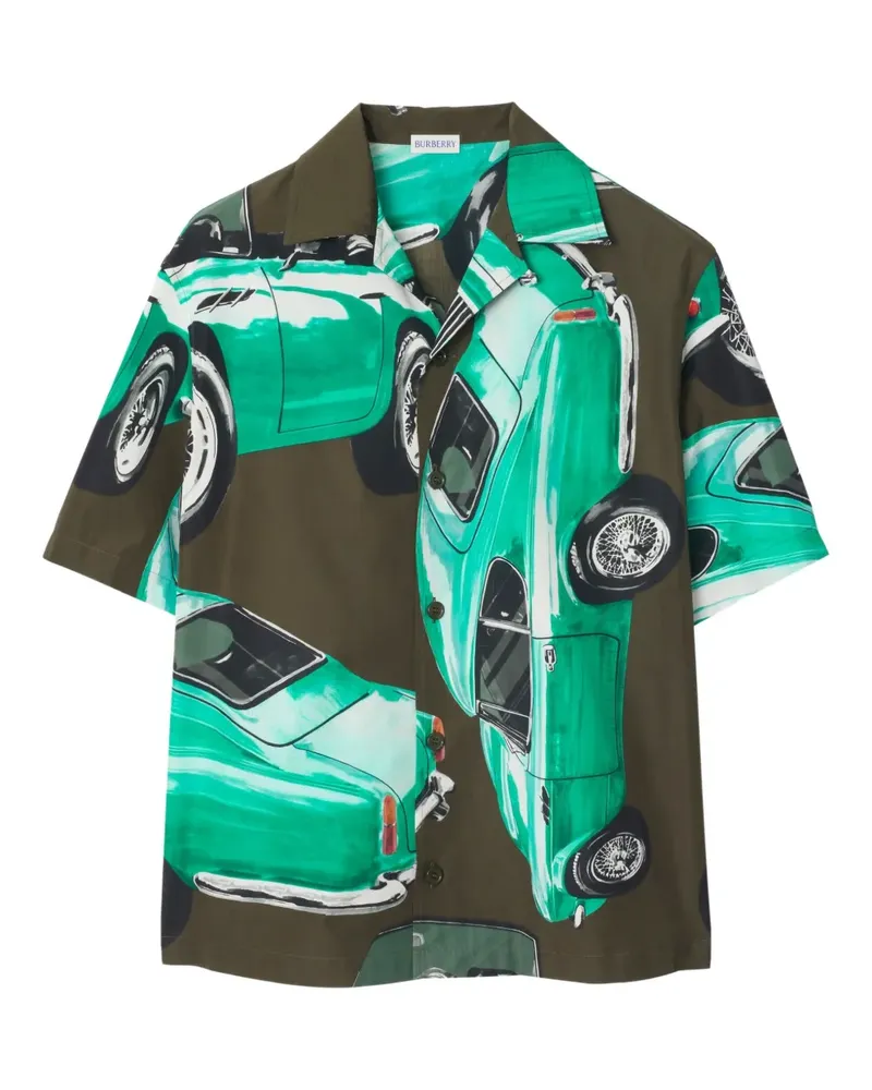 Burberry Hemd mit Auto-Print - Grün Grün