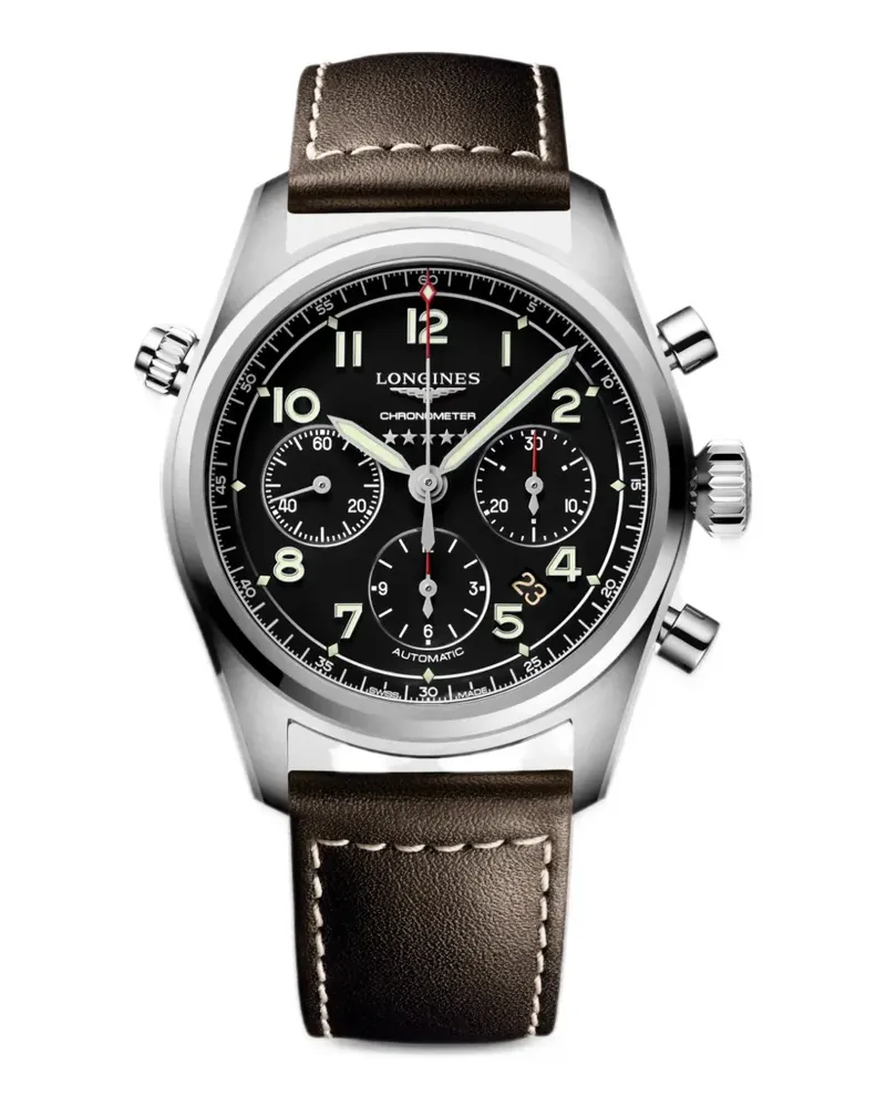 Longines 2026 Spirit Chronograph 42mm watch - Schwarz Schwarz