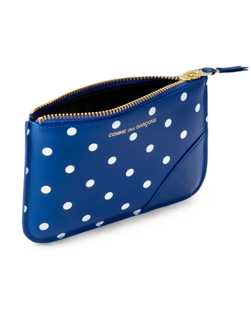 Comme des Garçons Portemonnaie mit Polka Dots - Blau Blau