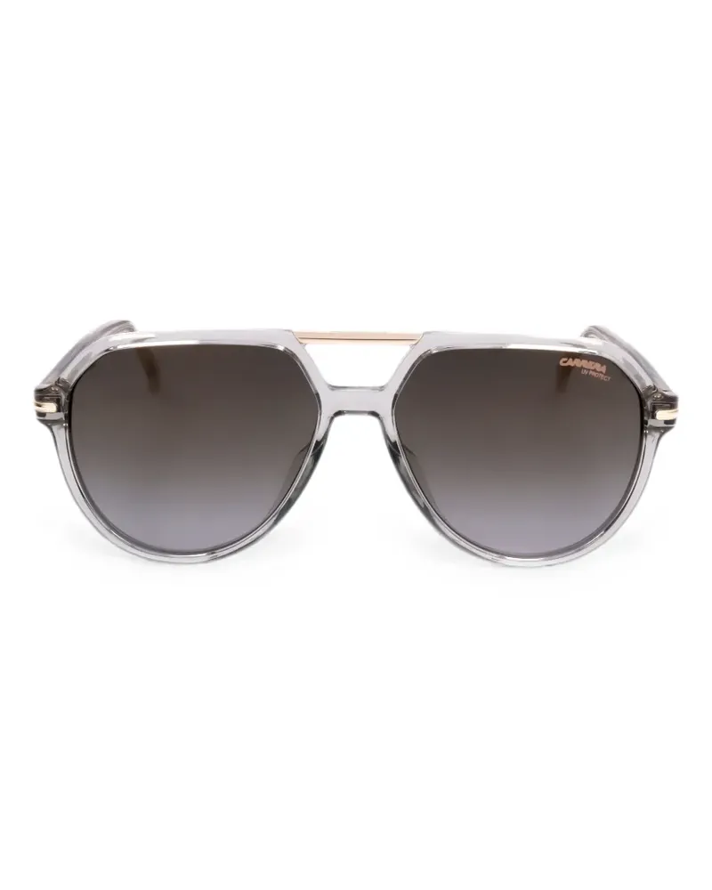 Carrera Pilotenbrille mit Doppelsteg - Grau Grau