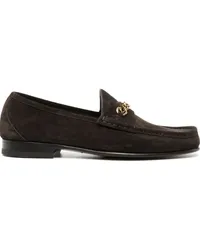 Tom Ford Loafer aus Wildleder mit Kettendetail Braun