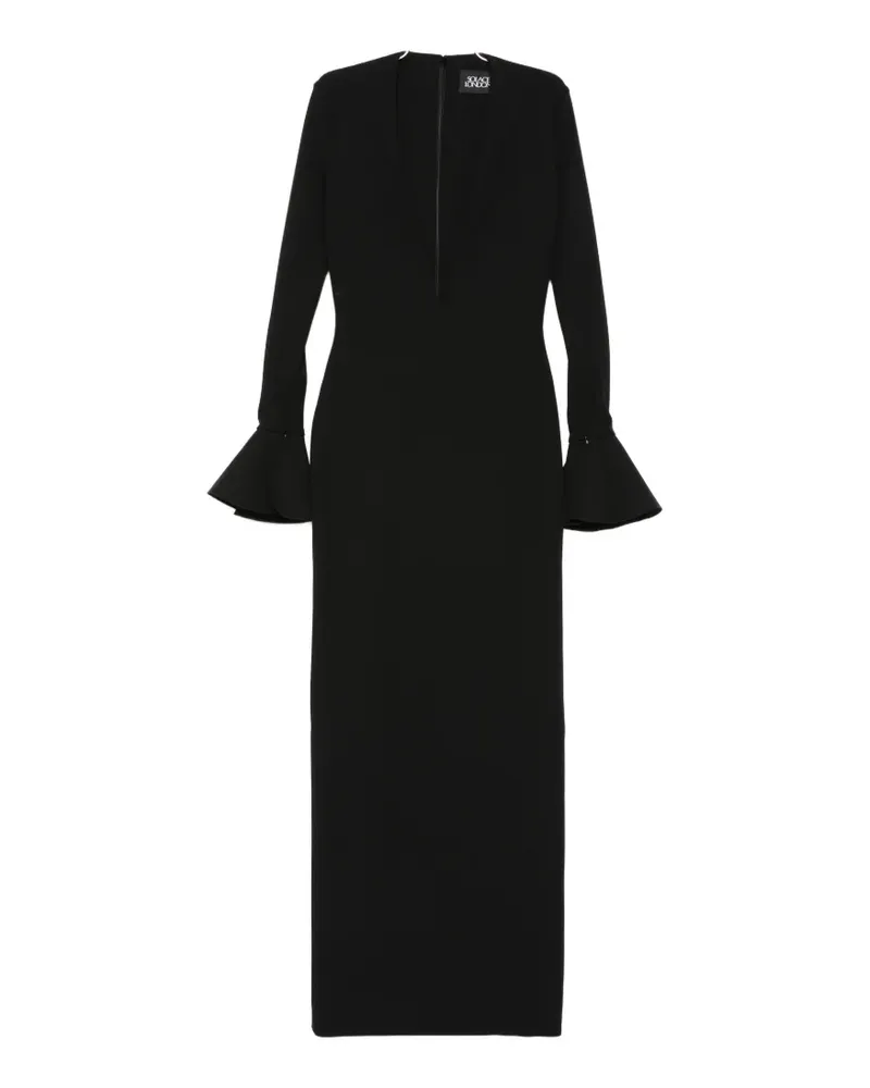 Solace London Hutton V-neck maxi dress - Schwarz Schwarz
