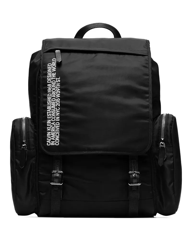 Calvin Klein Rucksack mit Logo - Schwarz Schwarz