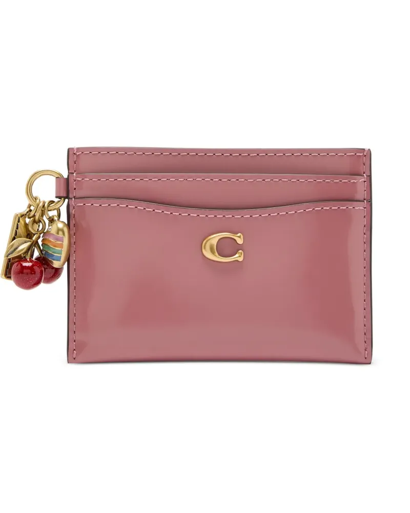 Coach Kartenetui mit Anhänger-Detail - Rosa Rosa