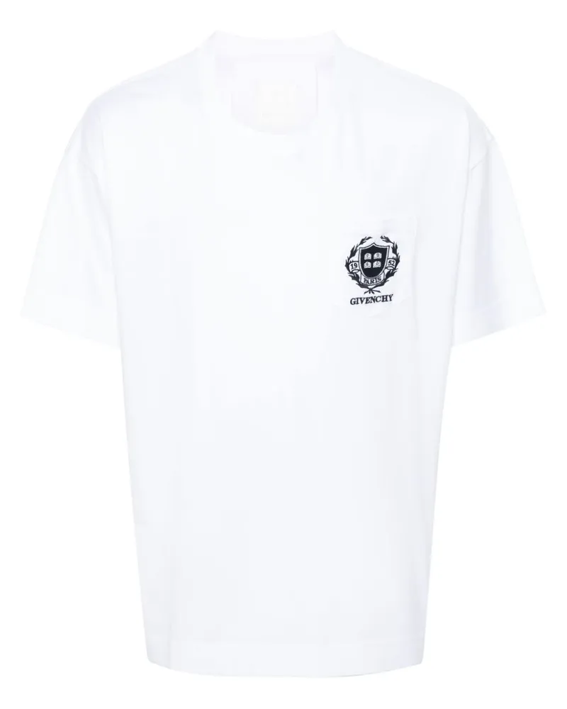 Givenchy T-Shirt mit Logo-Stickerei - Weiß Weiß