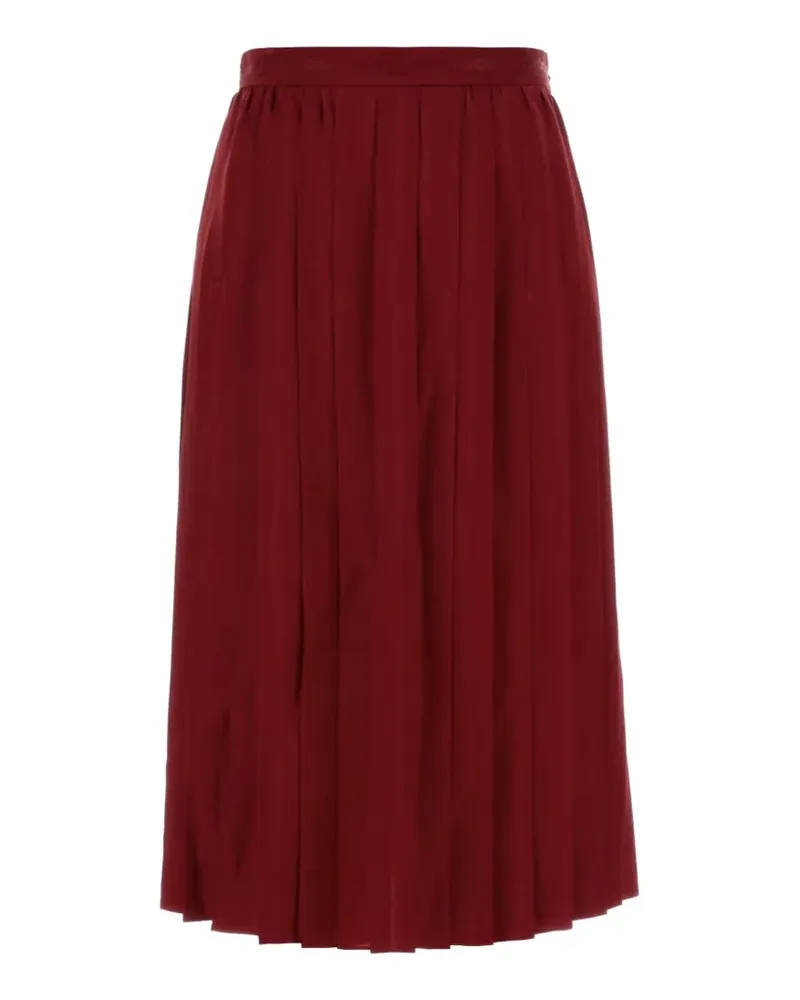 Gucci interlocking G chain silk-jacquard midi skirt - Rot Rot