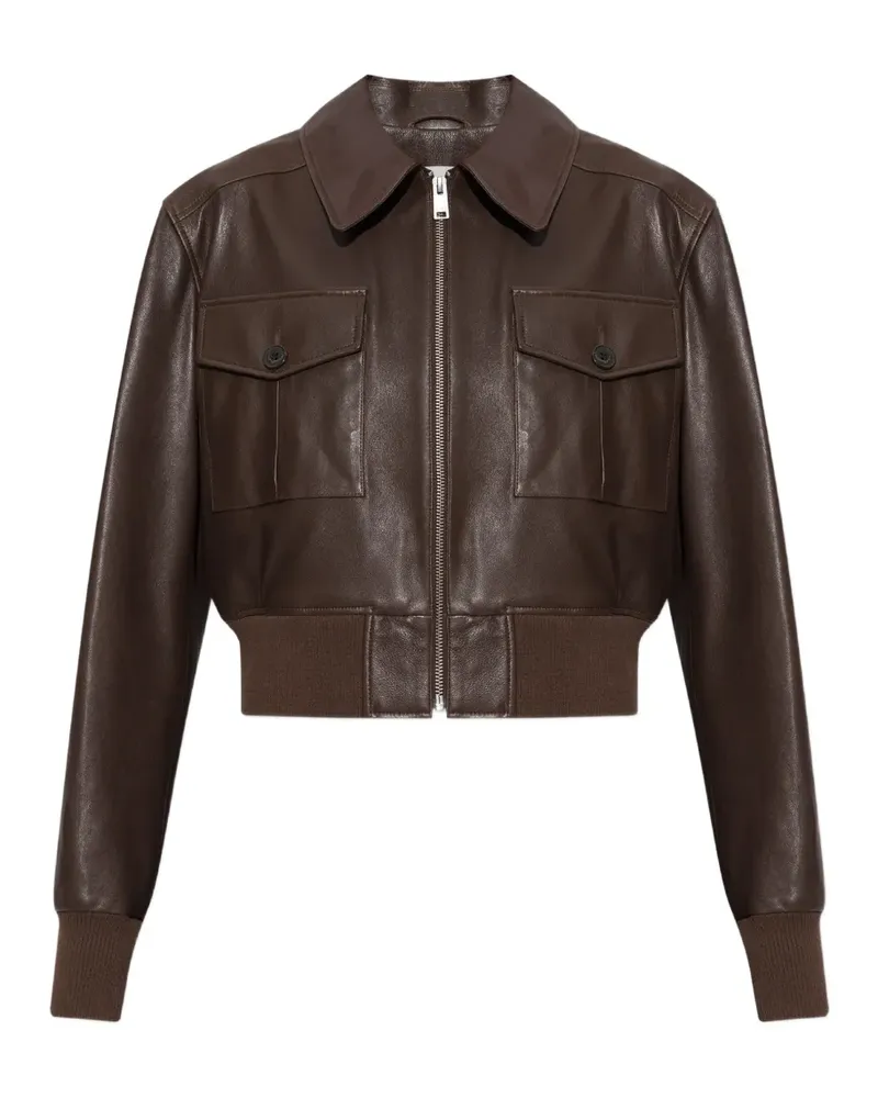 Arma Zafira leather jacket - Braun Braun