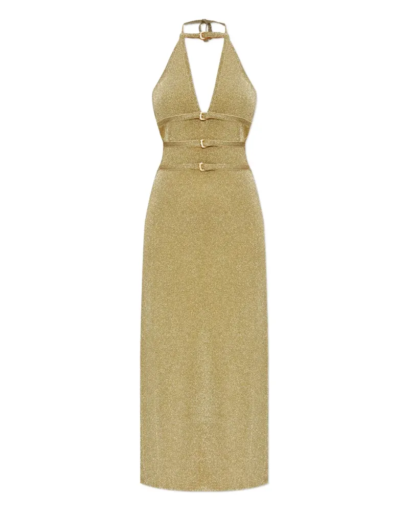 Cult Gaia Neckholder-Kleid mit Schnalle - Gelb Gelb