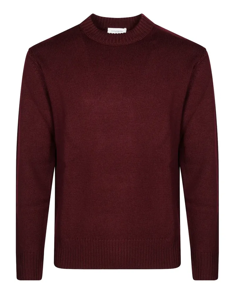 Paolo Pecora Milano Klassischer Pullover - Rot Rot