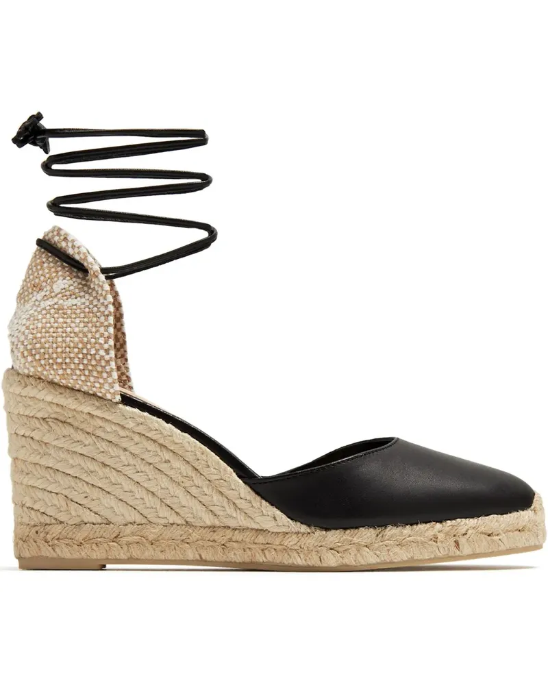Castañer Carina Espadrilles 80mm - Schwarz Schwarz