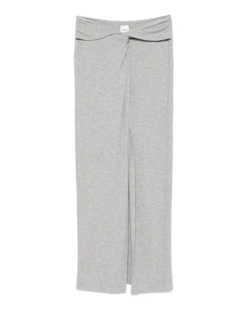 Nanushka Carlene twisted-front maxi skirt - Grau Grau