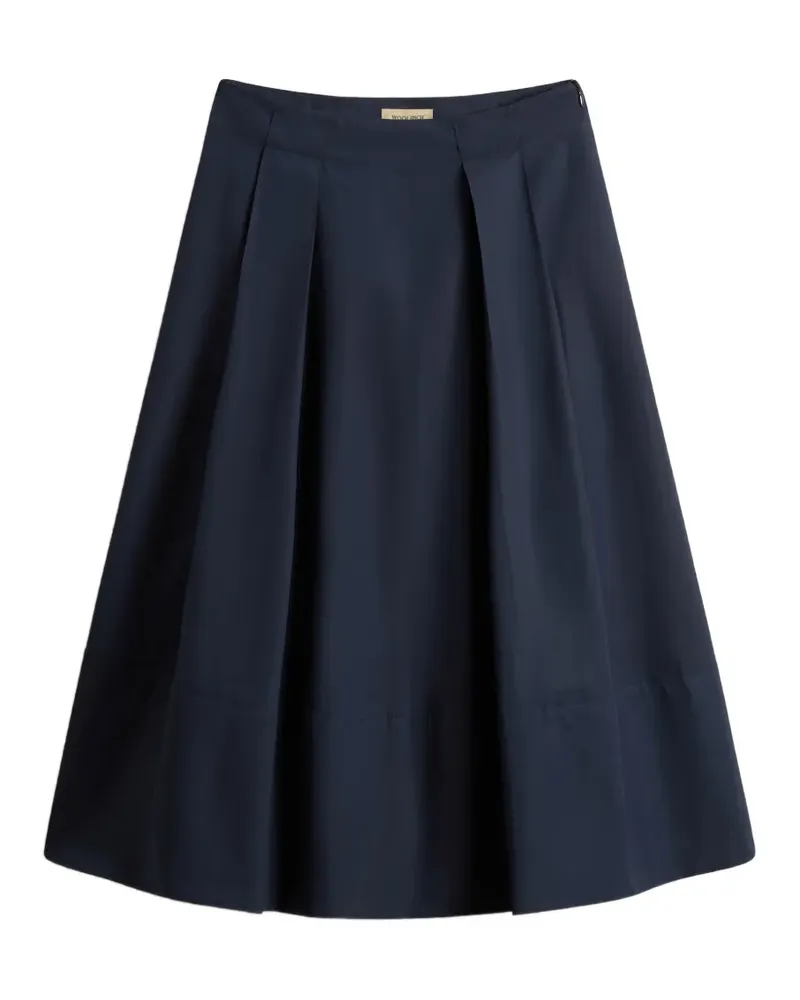 Woolrich pleated straight skirt - Blau Blau