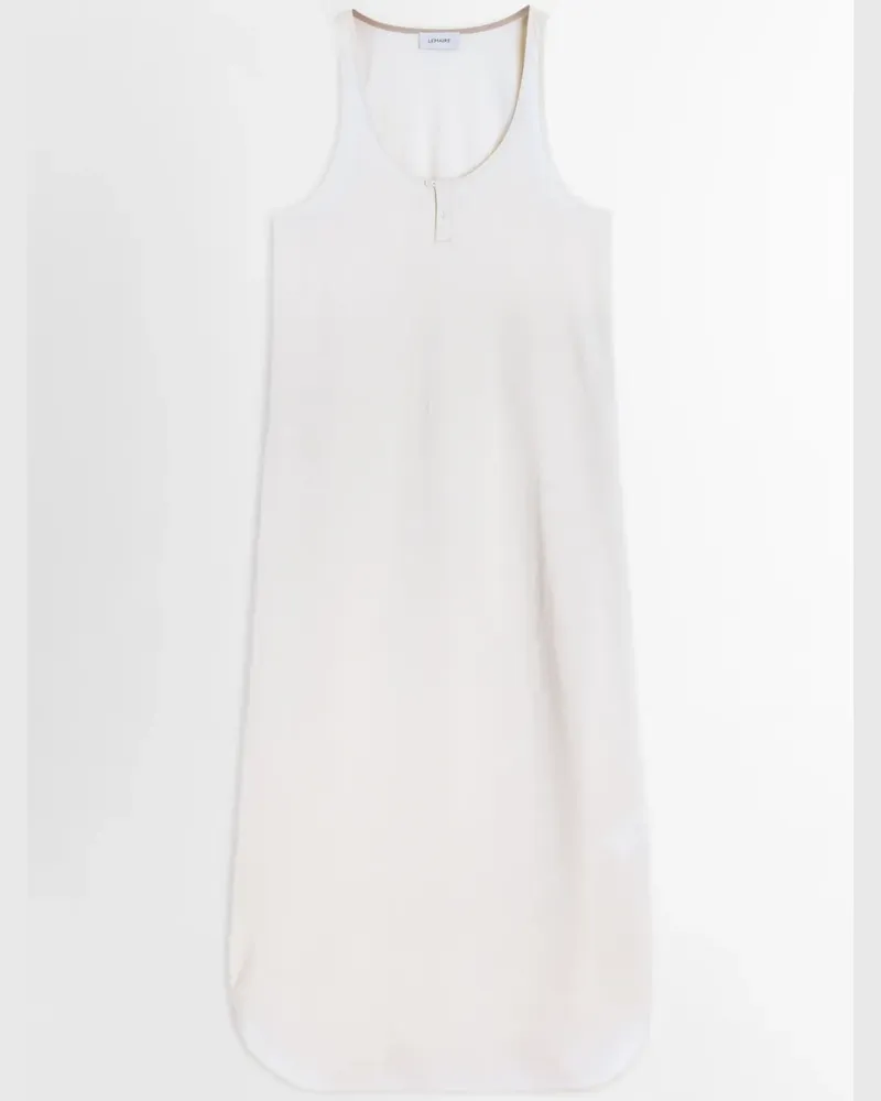 Christophe Lemaire Maxikleid mit Diagonalschnitt - Weiß Weiß