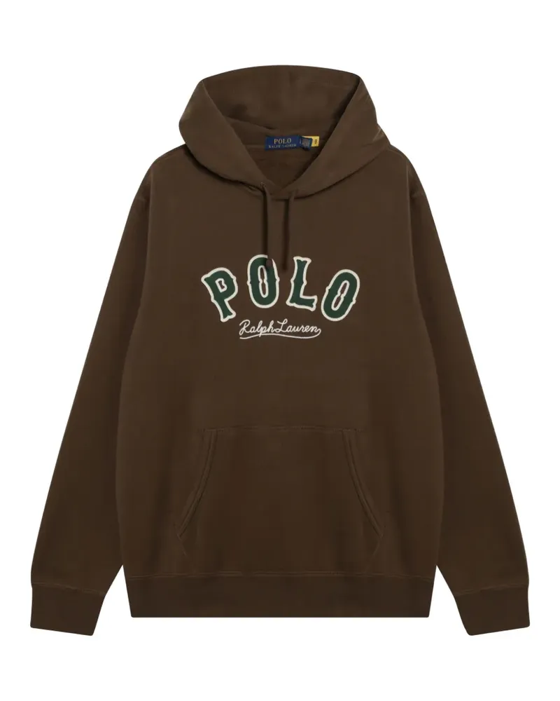 Ralph Lauren The RL Hoodie aus Fleece mit Western-Logo - Braun Braun