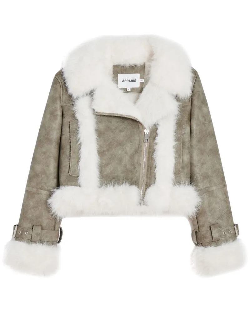 APPARIS Jay Jacke aus Faux Fur - Nude Nude