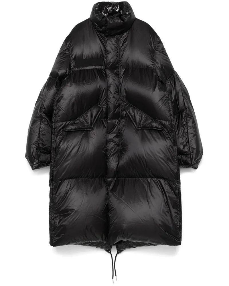 Sacai Gefütterter Mantel - Schwarz Schwarz
