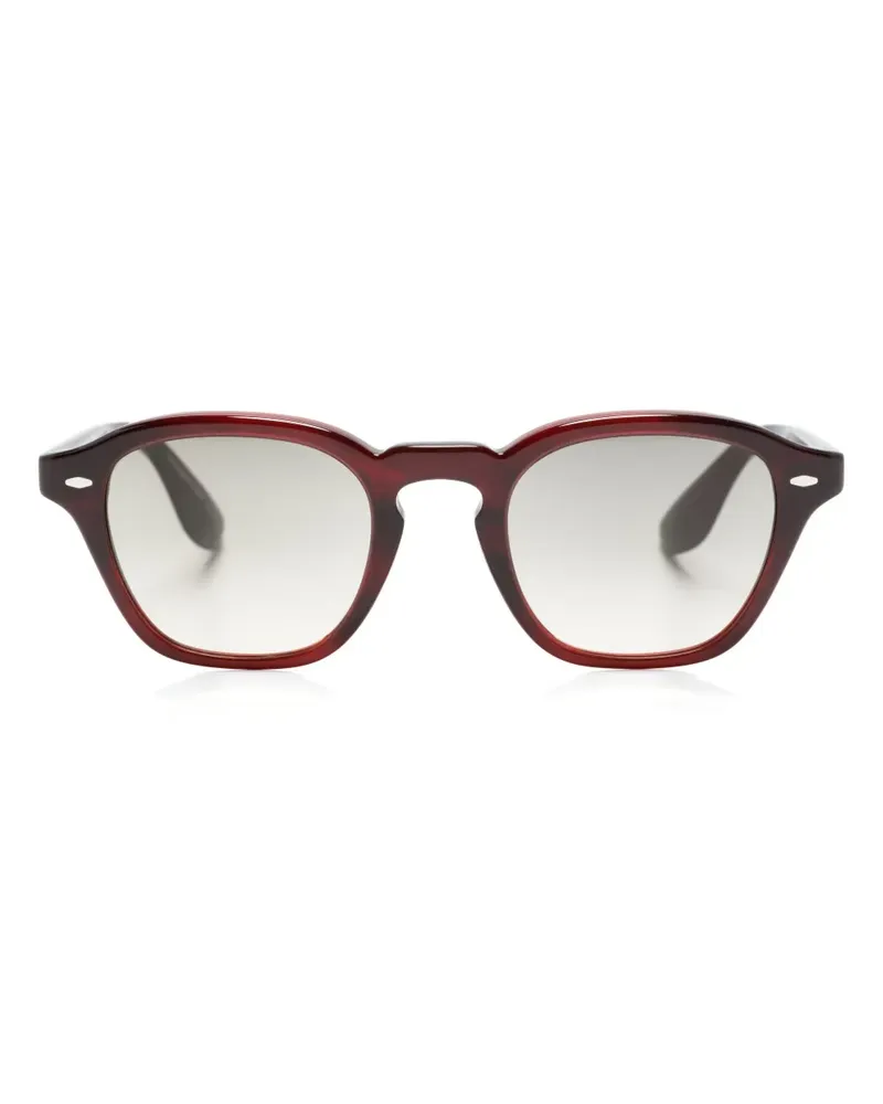 Oliver Peoples Eckige Brille mit Farbverlauf-Optik - Rot Rot