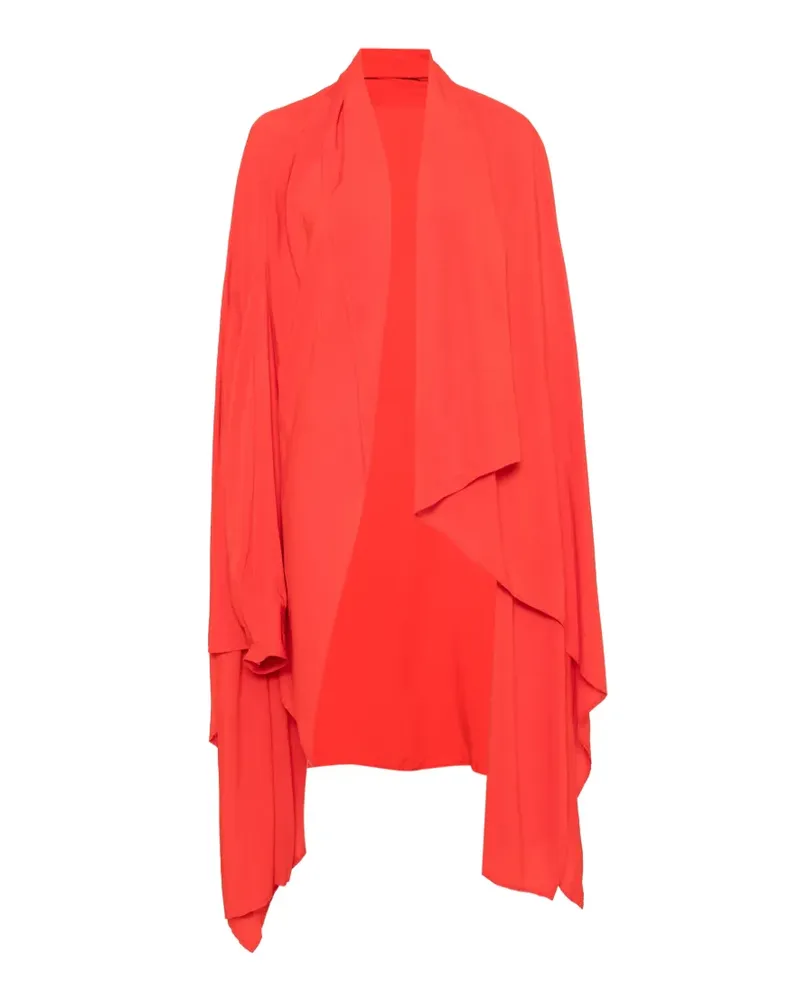 Yohji Yamamoto Asymmetrischer Mantel - Rot Rot