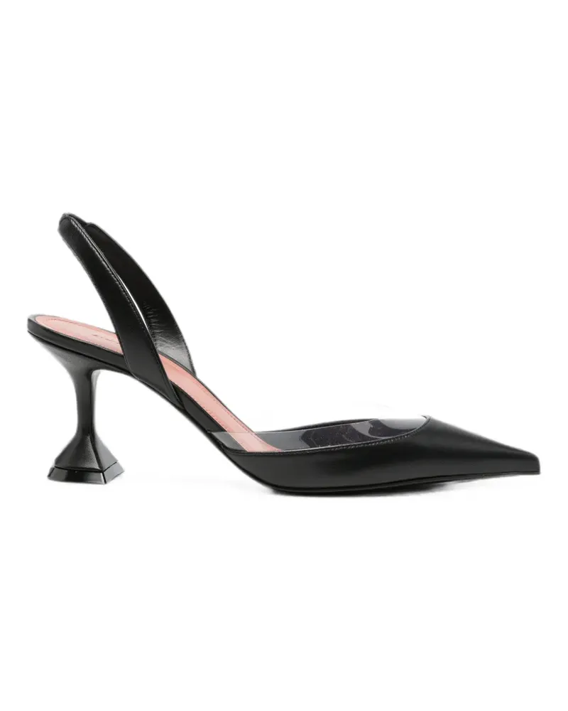 Amina Muaddi Spitze Lara Pumps - Schwarz Schwarz