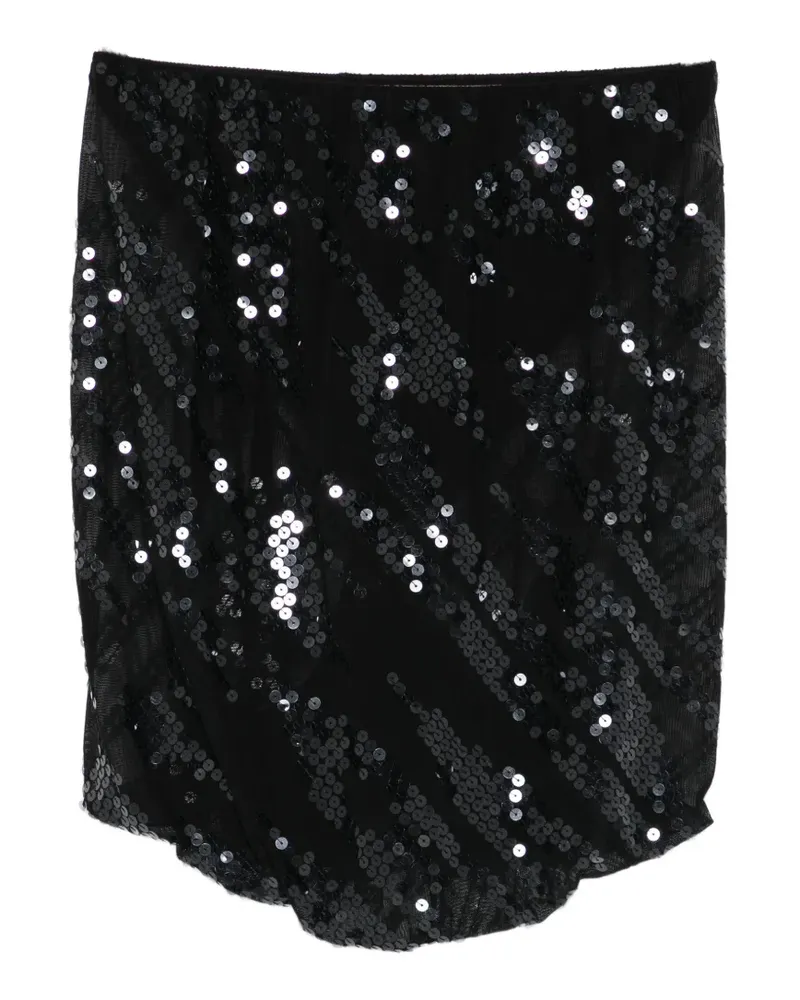 Rick Owens Lilies Luna sequin-embellished mini skirt - Schwarz Schwarz
