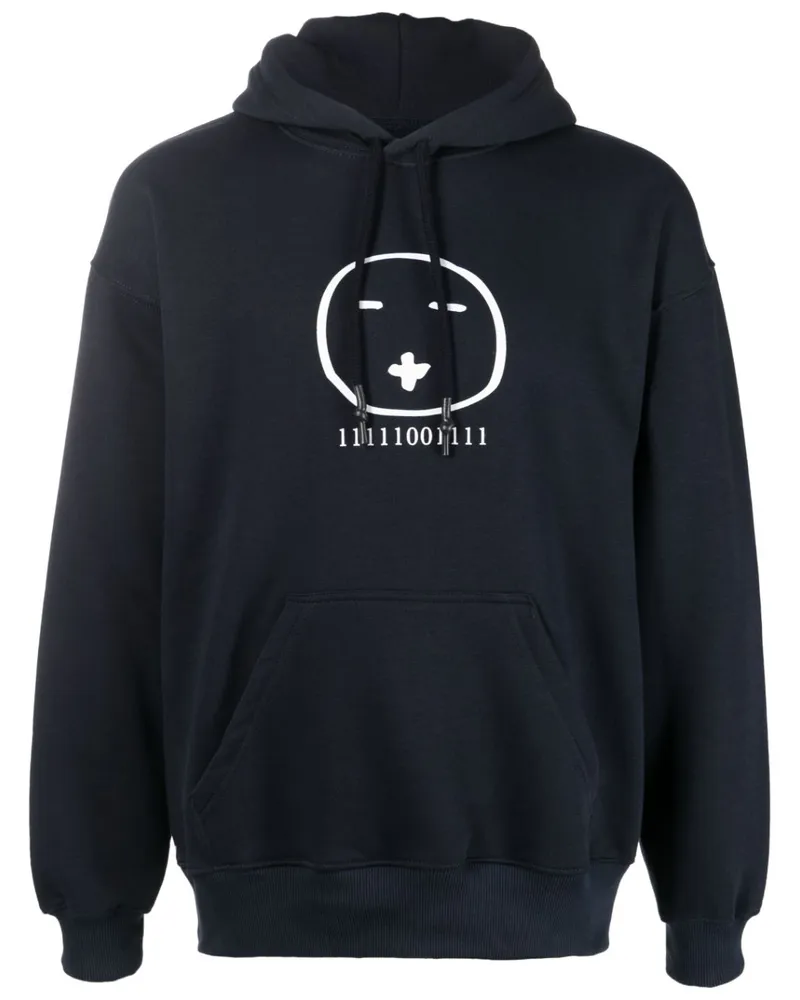 Société Anonyme Hoodie mit grafischem Print - Blau Blau