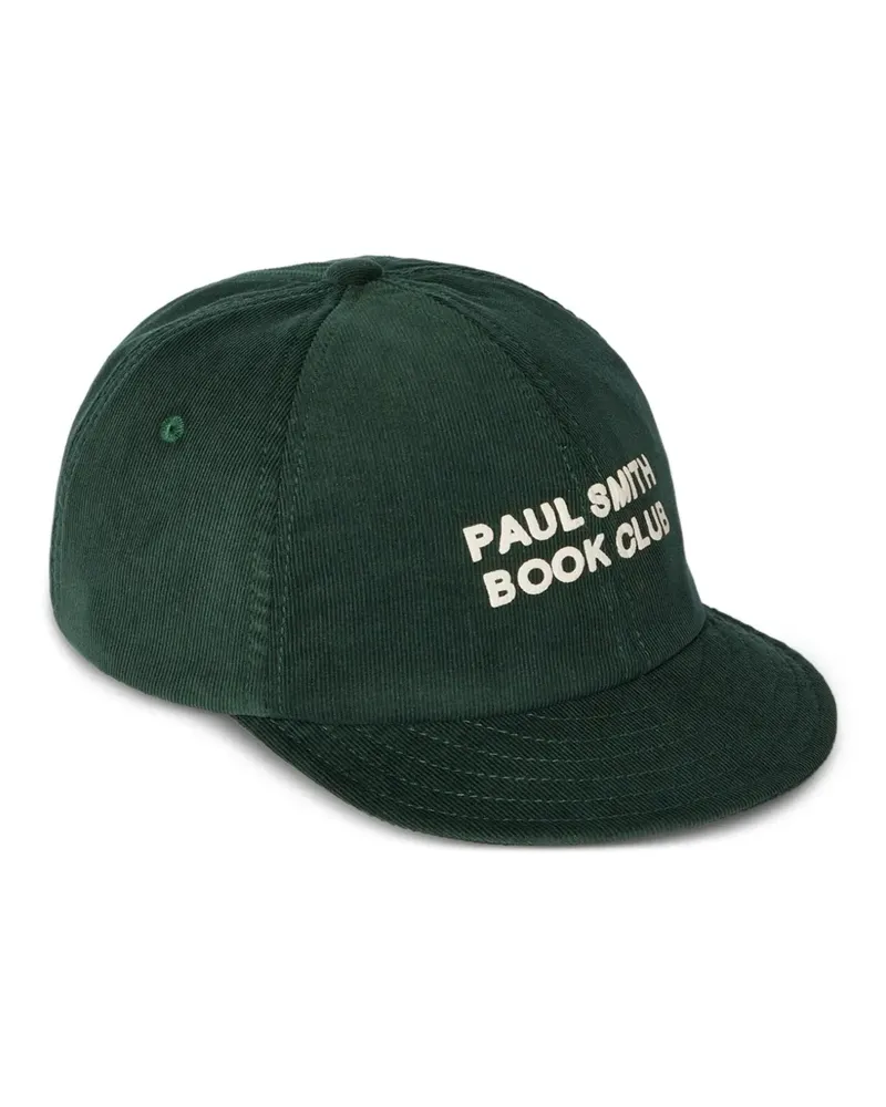Paul Smith Dunkelgrüne Book Club Baseballkappe aus Cord Grün