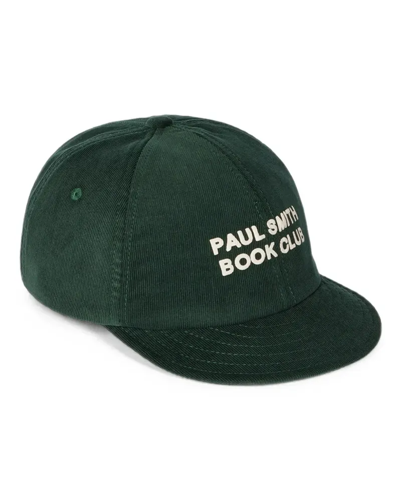 Paul Smith Dunkelgrüne Book Club Baseballkappe aus Cord Grün