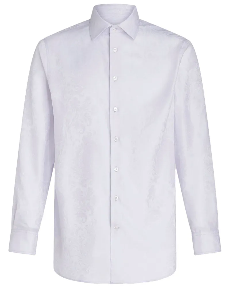 Etro Hemd aus Jacquard - Weiß Weiß