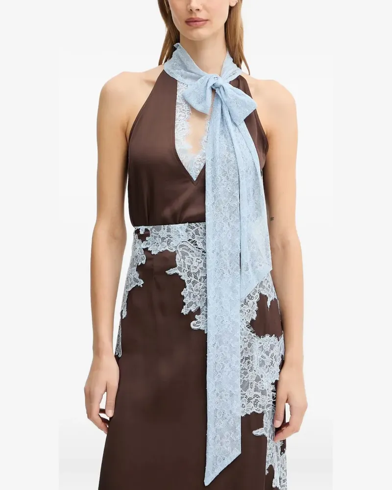 Never Fully Dressed lace halterneck blouse - Braun Braun