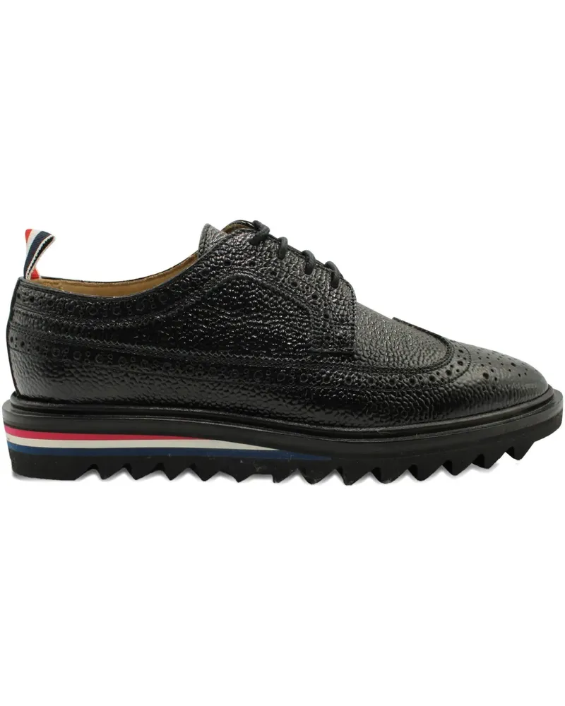 Thom Browne pebble-leather brogue shoes - Schwarz Schwarz