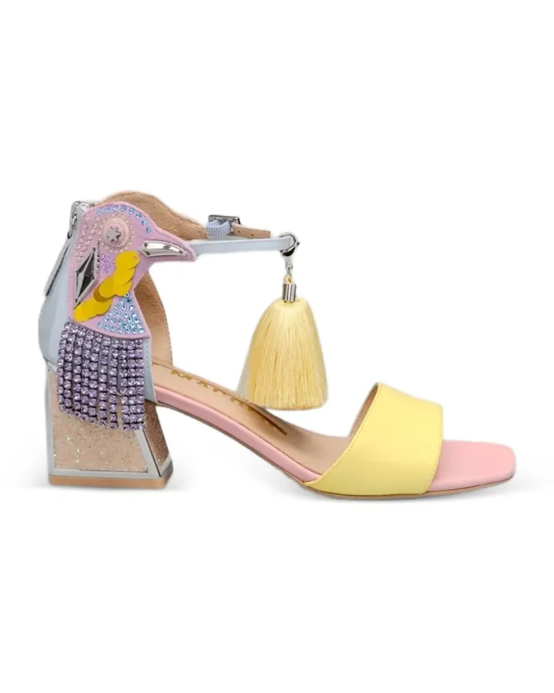 Kat Maconie Sandalen mit Vogelverzierung - Gelb Gelb