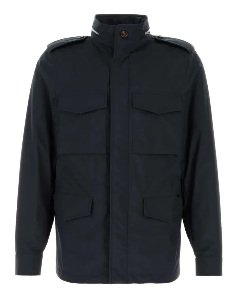 MOORER Denver pocket jacket - Blau Blau