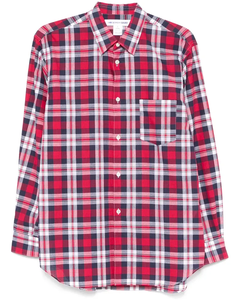 Comme des Garçons Kariertes Hemd - Rot Rot