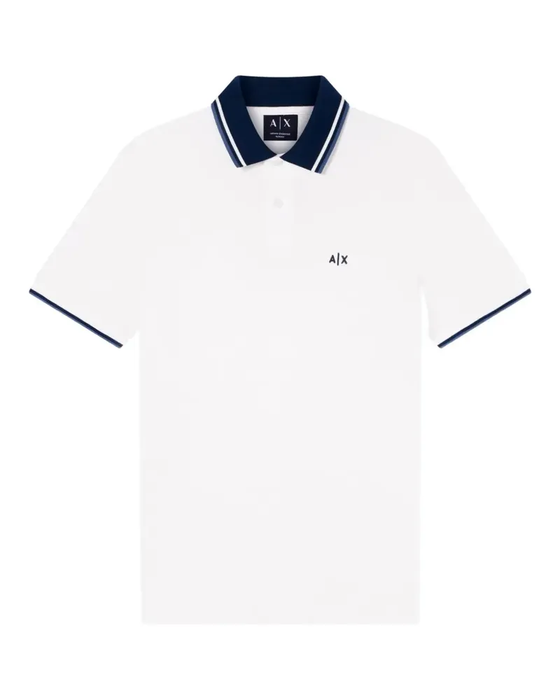 Armani Exchange logo-detail polo shirt - Weiß Weiß