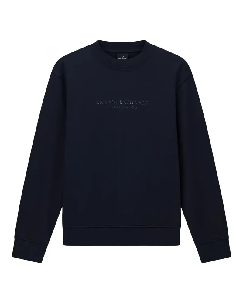 Armani Exchange Sweatshirt mit Print - Blau Blau